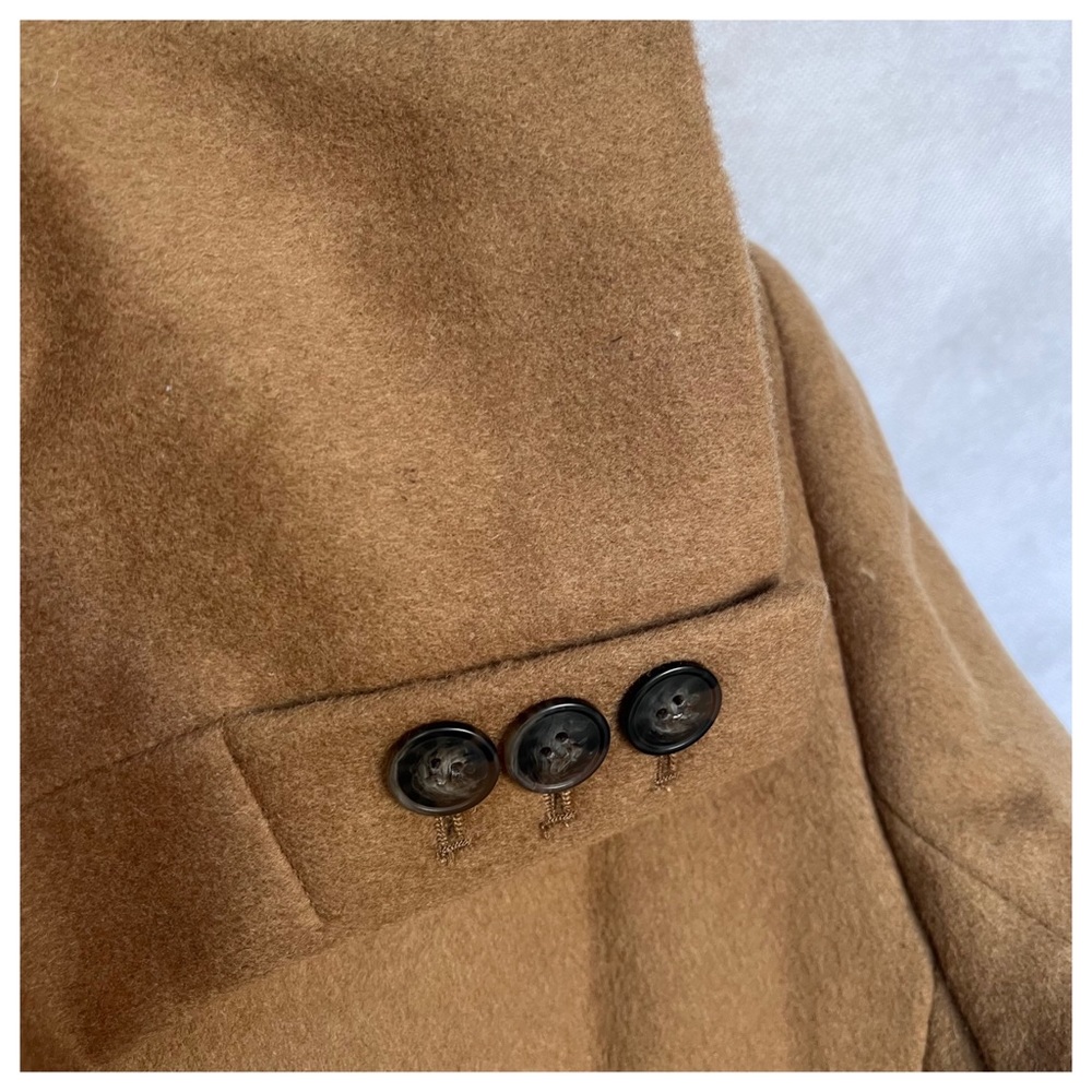 LOFT Zinnia Double Breasted Wool Cabana Brown Coat L - Picture 8 of 12